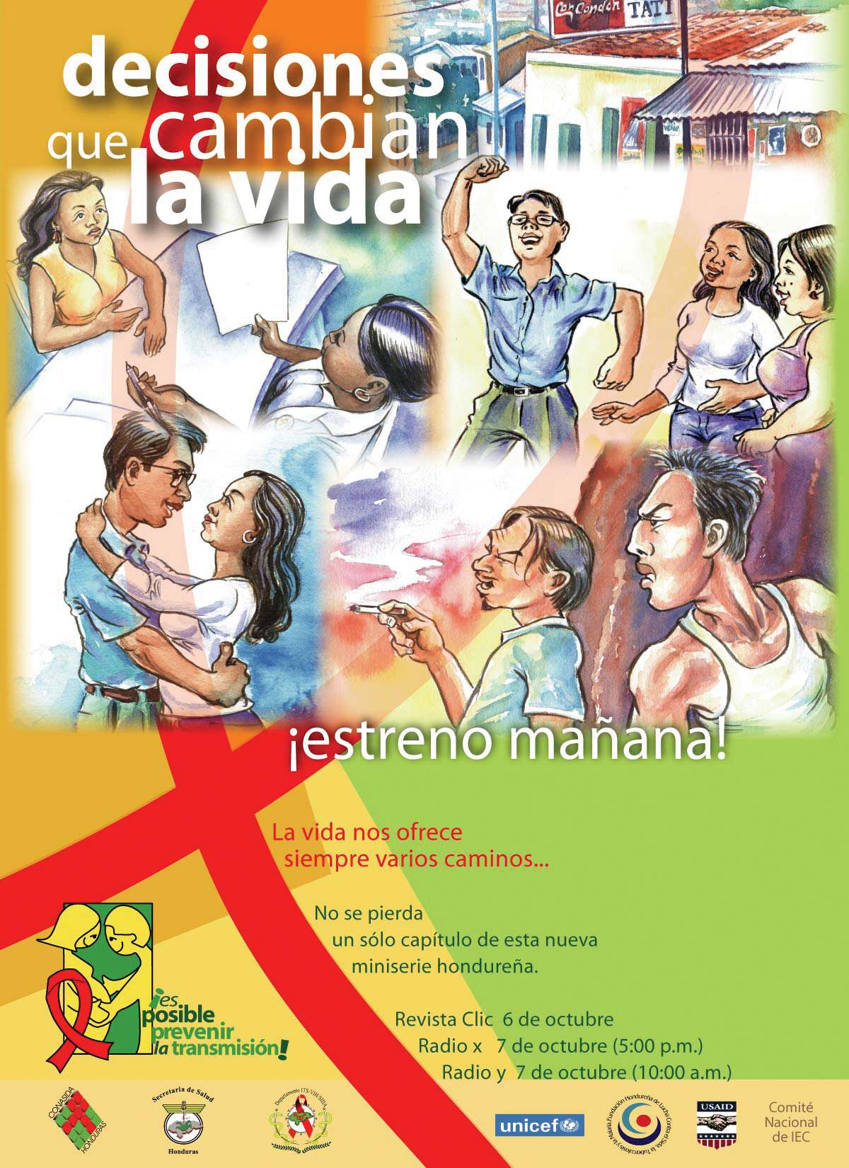 Afiche original de lanzamiento de Decisiones que cambian la vida