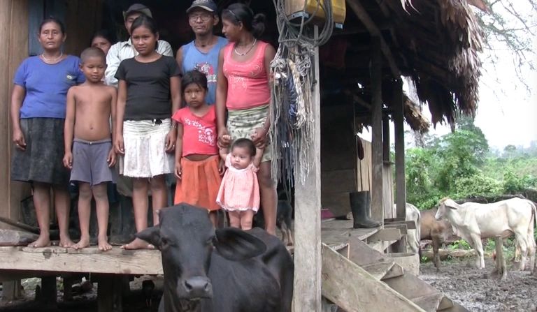 Familia Tawahka, en Yapuguas.