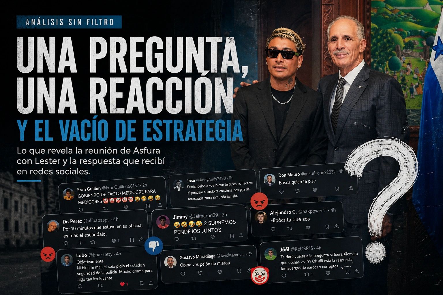 Ilustración principal de Una pregunta, una reacción y el vacío de estrategia