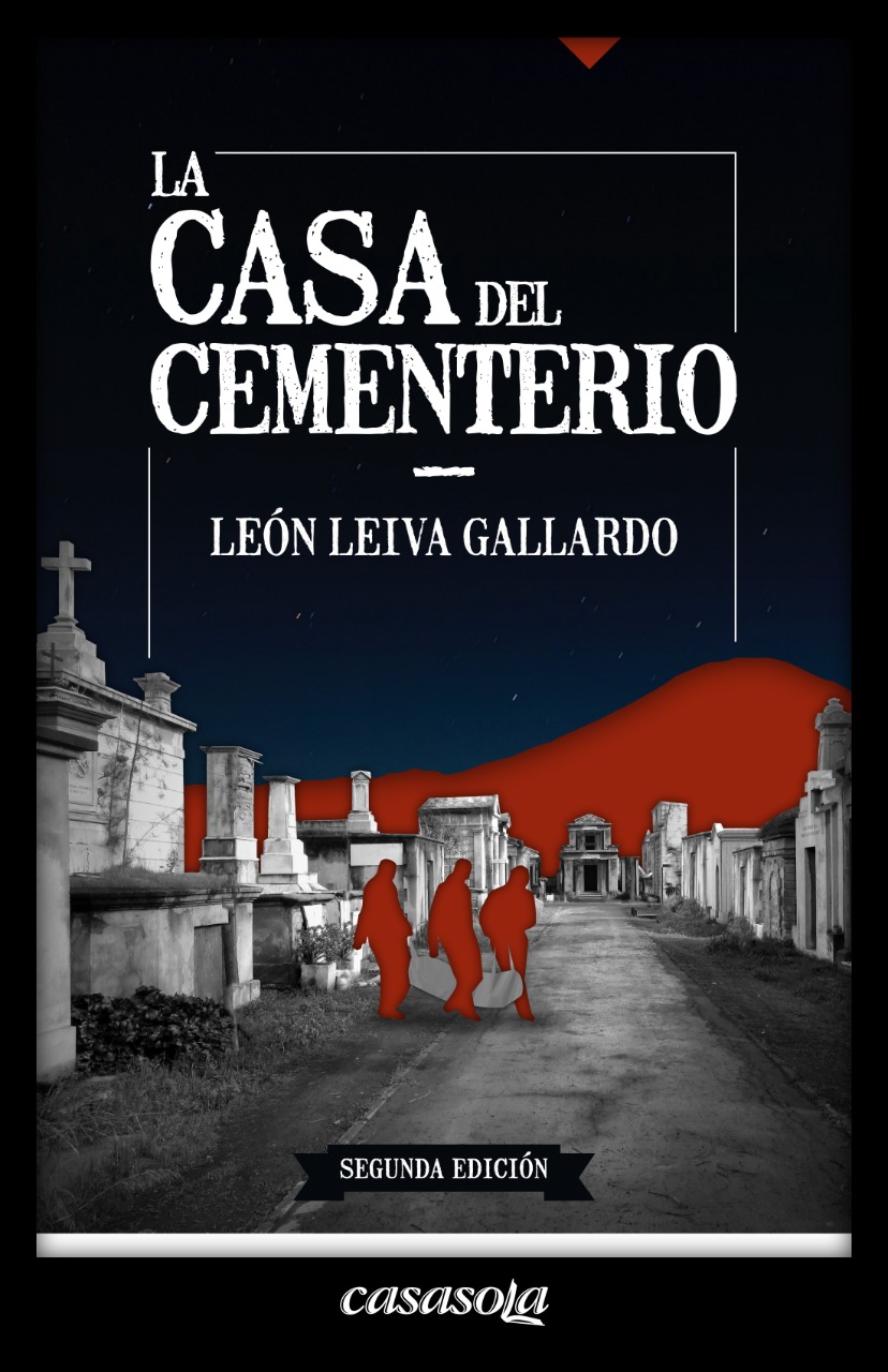Portada de La casa del cementerio, de León Leiva Gallardo.