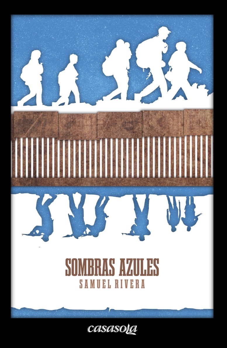 Portada de Sombras azules, de Samuel Rivera.