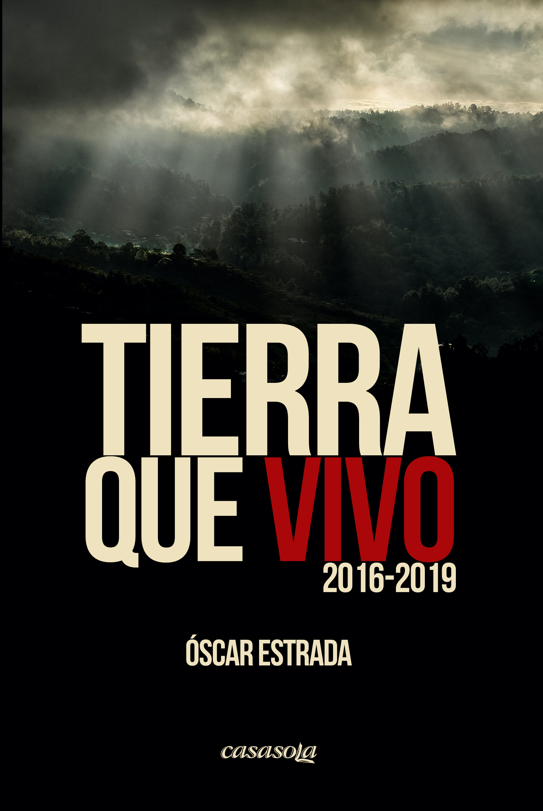 Portada de Tierra que vivo, de Óscar Estrada.